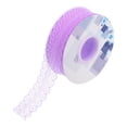 thumbnail image 1 of Unique Bargains 1.2 Inch Wide 25 Yard Lace Ribbon Floral Pattern Light Purple Lace Trim Ribbon for Gift Wrapping, Wedding Decor, 1 of 5