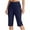 Navy2, variant on lmcalzta Dress Capri Pants for Women High Waisted Stretch Summer Slacks Golf Dress Work Pants(S-5XL)