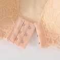thumbnail image 7 of QHFBli Women Lace Front Closure Strapless Bras, Wireless Lift Push Up Adjust Bra, Anti-Slip Side Support All Match Wedding Bandeau Underwear Beige S, 7 of 7