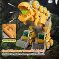 thumbnail image 5 of Construction Truck Toys, KATTUN 5-in-1 Take Apart Dinosaur Toys, Transform Vehicles Set with Dinosaur Egg & Screwdriver, Light & Sound, Educational STEM Building Toys Gifts for 3+ Year Old Boys Girls, 5 of 6