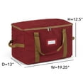 thumbnail image 2 of Covermates Keepsakes Christmas Light Storage Bag - Carrying Handles, ID Window - Holiday Storage, Red, 2 of 8