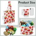 thumbnail image 2 of Cute Strawberry Canvas Tote Bag – Reusable Grocery Bag with Watercolor Red Berry & Kawaii Fruit Print for Strawberry Lovers & Summer Style Fans, 2 of 7