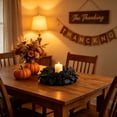 thumbnail image 5 of CuiLiyq Fall Pumpkin Sunflower Wreath, Artificial Maple Leaf Table Centerpiece Ring, Dining Table Decor, Thanksgiving Home Ornament, Autumn Harvest Tabletop Arrangement, 5 of 6