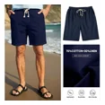 thumbnail image 4 of Bermuda Short Casual Playa De Algodón Y Lino Para Hombre, 4 of 8