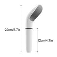 thumbnail image 3 of SPOORYYO High-Pressure Handheld Showerhead - Detachable, Anti-Blocking, White Curved Water Heater Shower for Bathroom Use, 3 of 7