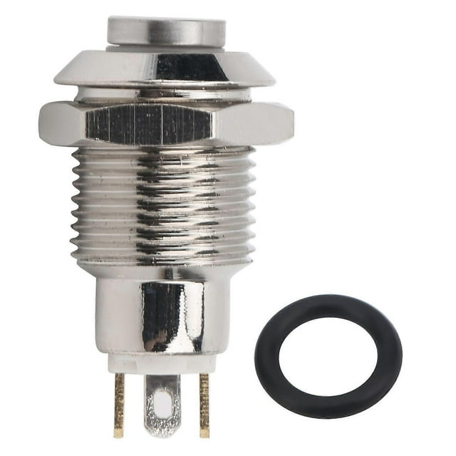 High quality 10mm reset type metal push button switch high light with light
