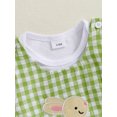 thumbnail image 6 of Okbabeha Newborn Baby Boy My First Easter Outfit Long Sleeve Romper Bunny Embroidery Plaid Overalls Jumpsuit Rabbit Ears Hat 3 Piece Spring Set, 6 of 8