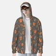 thumbnail image 2 of Balery cute fall fox leaf Sudadera ligera de manga larga con capucha y protección solar UPF 50+ para hombre y mujer, ideal para pesca y running-3X-Large, 2 of 7