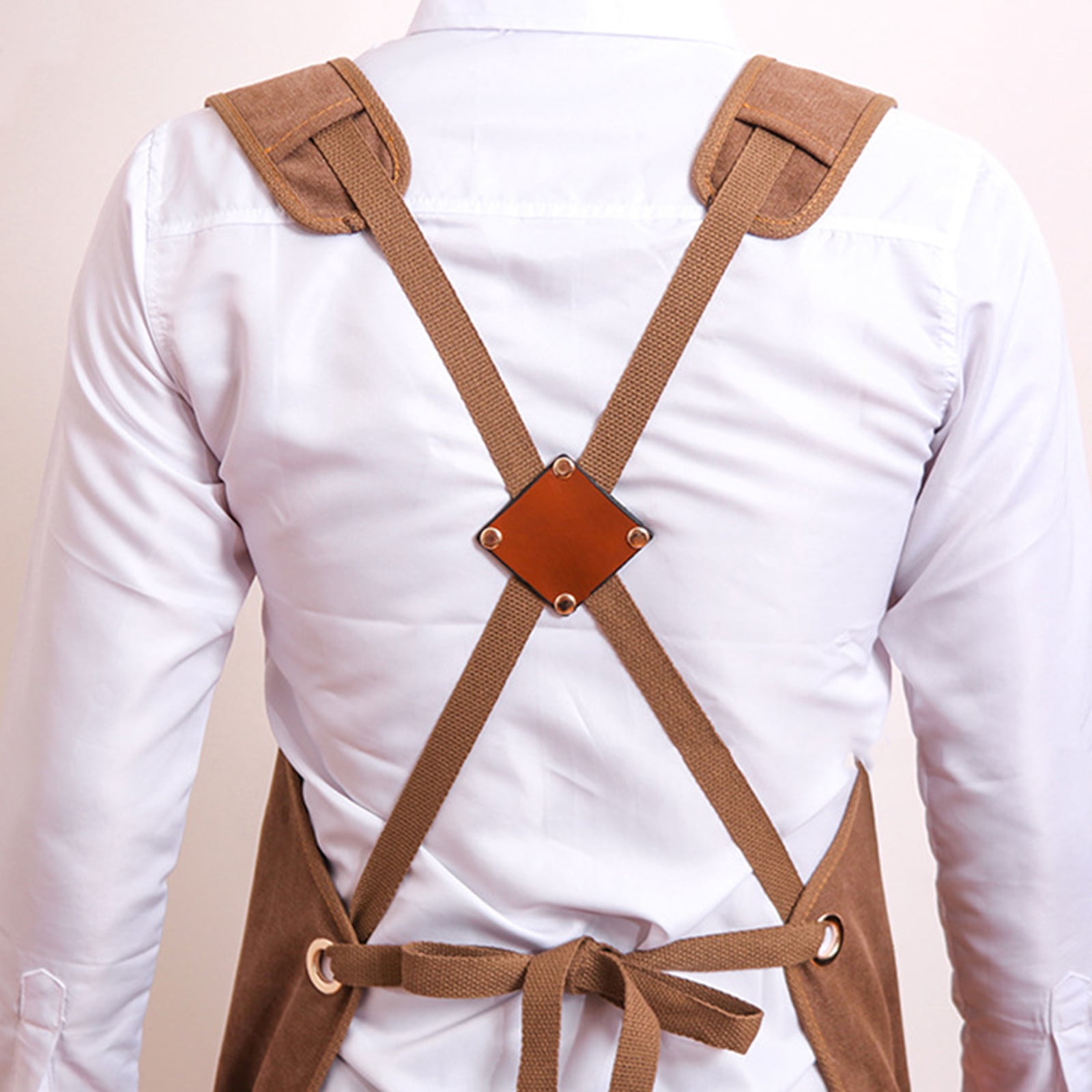 Jesscasday Children Thick Denims Apron with Pocket Jeans for Boy Girl Hair Stylists Baristas Coffee Shop Working Beautiful Salons