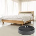 thumbnail image 2 of NOGIS 3'' x 3'' Round Rubber Furniture Caster Cups Anti Sliding Pads Furniture Legs Protectors for Hardwood Floors Bed Stoppers Cabinet Sofa Table (Black), 2 of 7