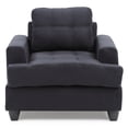 thumbnail image 4 of Glory Furniture Sandridge Microsuede Chair in Black, 4 of 6