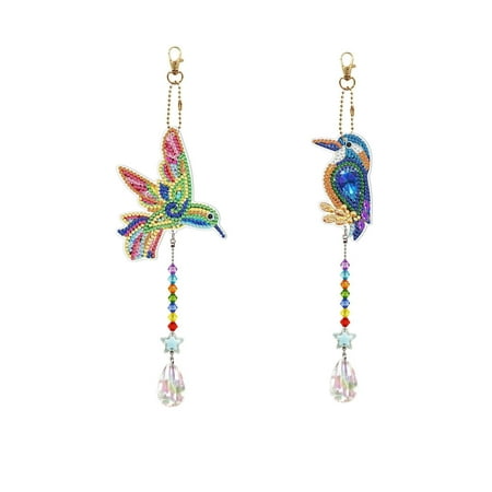 

DIY Diamond Beaded Pendant Acrylic Double-sided Decoration Pendant Home DIY A