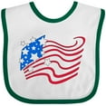 thumbnail image 3 of Inktastic Stylized American Flag Fourth of July Boys or Girls Baby Bib, 3 of 4