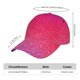 thumbnail image 2 of Fotbe Light Purple Glitter Gorro Clásico de Béisbol, Gorra Ajustable con Broche Snapback, Gorro de Exterior de Algodón Suave, 2 of 6