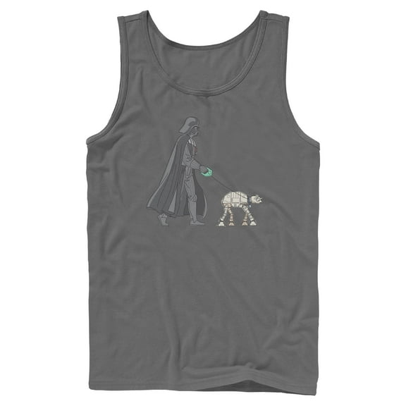 Mens Star Wars Darth Vader AT-AT Walking the Dog Tank Top
