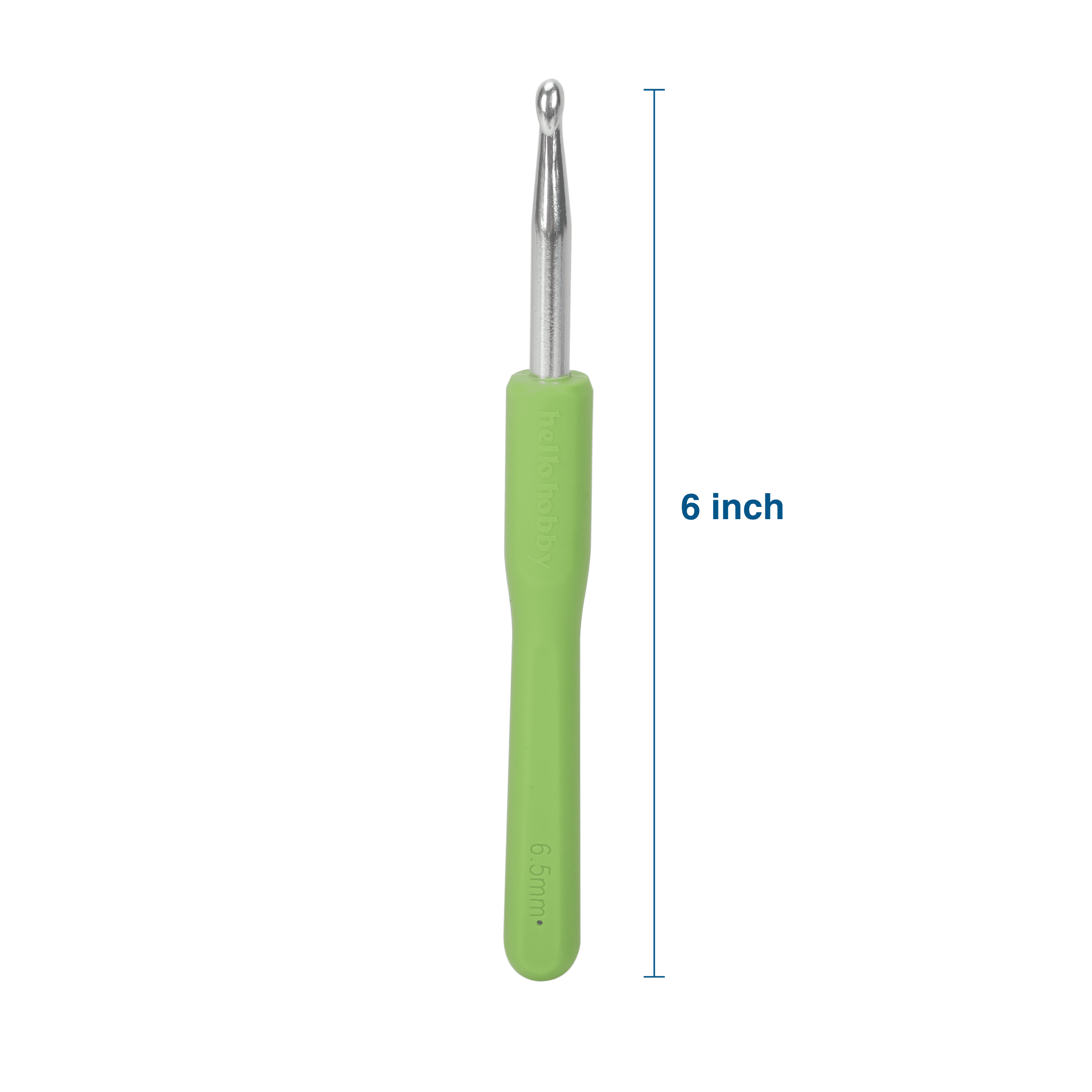 Hello Hobby Ergonomic Crochet Hook, Size K, 6.5 mm