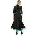thumbnail image 1 of Atasi Cotton Dupion Black Designer Long Anarkali Suit Casual Women's Clothing - 24, 1 of 1