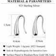thumbnail image 6 of 925 Sterling Silver Teardrop Earrings Drop for Women Teens Waterdrop Earrings Small Hook Earrings, 6 of 7