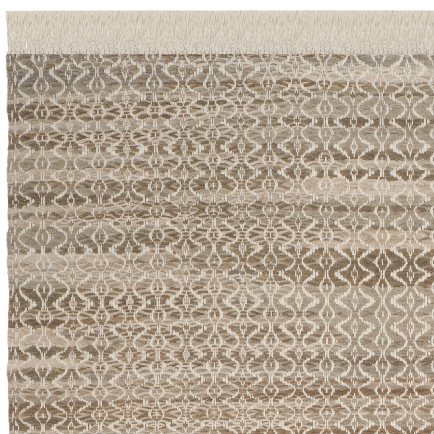 SAFAVIEH Boston Lavonne Geometric Braided Cotton Area Rug, Beige/Ivory, 6' x 9'