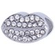 thumbnail image 1 of Charm para Pulsera LuckyLy, Dije de Beso, Acero Inoxidable y Zirconia Cúbica, Modelo Paula plateado UNITALLA, 1 of 8
