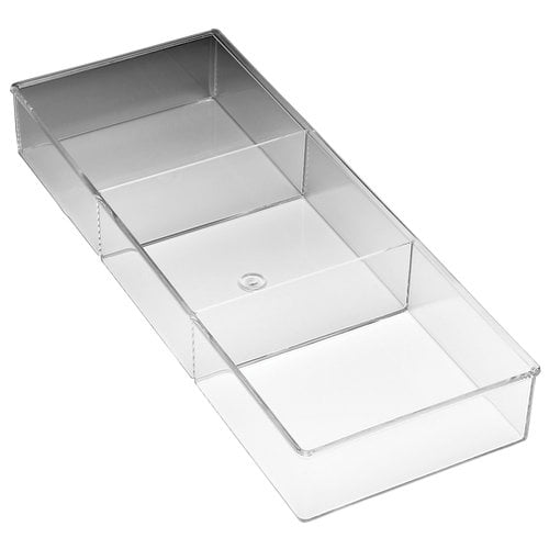 Whitmor 67893066 3 Section Clear Drawer Organizer
