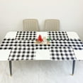 thumbnail image 4 of Tnobhg Christmas Table Runner Red Black Plaid Print Seasonal Rectangle Xmas Theme Dining Table Cloth Cover Kitchen Supplies, 4 of 8
