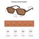 thumbnail image 5 of Gafas de Sol SOJOS Rectangulares de Moda Polarizadas SJ2610 Marrón, 5 of 5