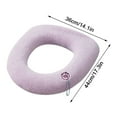 thumbnail image 2 of Clearance! Tunhigl Toilet Seat Cushion Thickened Toilet Cover Knitted Toilet Seat Cushion Washable Household Toilet Cover Winter Warm Toilet Seat Cover Mat, 2 of 4