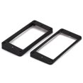 thumbnail image 1 of Curved Humbucker Pickups Frames Mounting Rings for LP up Curved Electric Guitar Black, 1 of 9