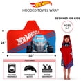 thumbnail image 4 of Toalla con capucha Hot Wheels de algodón suave para niños de 3 a 7 años, 4 of 5