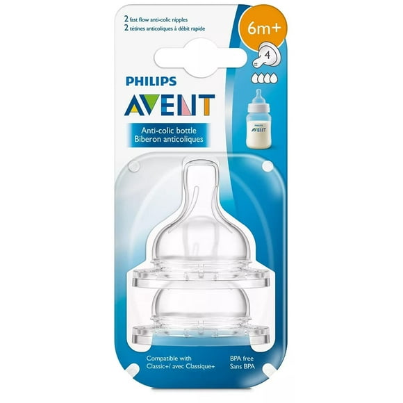 Philips SCF424/27 Philips Avent Tetina Anticólicos, Rápida