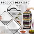 thumbnail image 4 of HELLHERO Kitchen Accessories with Univesal Reusable Food Processor Cover for Home Kitchen, Layered Geometric Pattern, 4 of 6