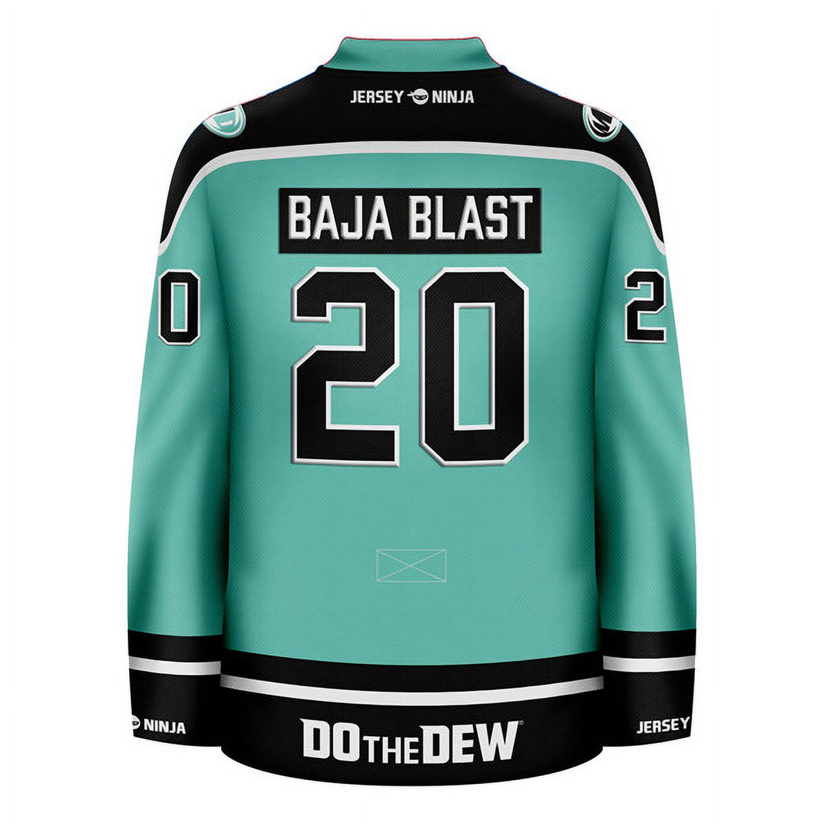 Mountain Dew Baja Blast Teal Hockey Jersey - Walmart.com