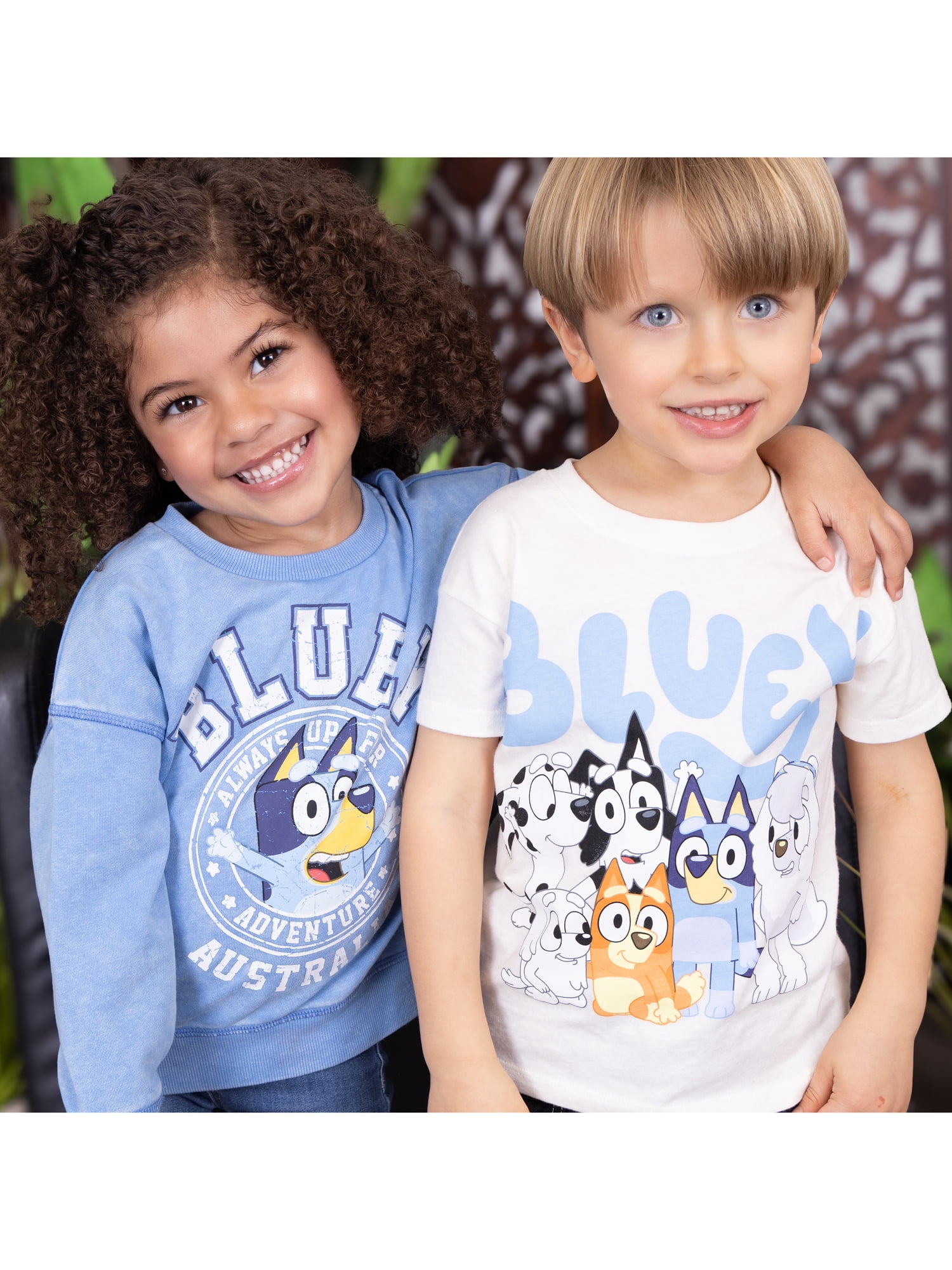 Bluey Toddler Graphic Crewneck Tee with Short Sleeves, Sizes 12M-5T