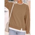 thumbnail image 3 of Womens Oversized Crewneck Sweatshirt - Teacher Outfits Fall Long Sleeve Top, 3 of 12