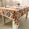 thumbnail image 5 of WIURAY Dining Table Cloths Rectangle Leaveforme Retro Sunflower Pattern Lace Fabric Tablecloth Table Cover Decor, 5 of 5