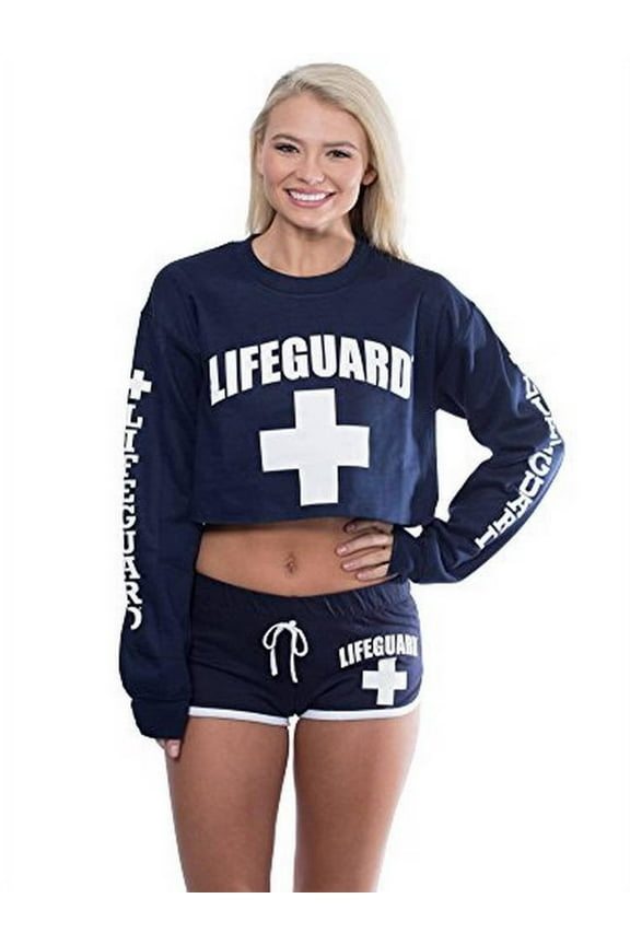 Licensed Cropped Crew Neck Ladies Sweatshirt