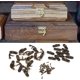 thumbnail image 5 of 12 piezas de pestillo antiguo con gancho de pestillo izquierdo/derecho, pestillo de cuerno con pestillo de tornillo, bolsa D, 5 of 5