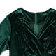 thumbnail image 4 of Puntoco Vestido De Manga Corta Con Cuello En V, Vestido Retro Hepburn Para Niña, Falda Completa Con Cuello En V Y Manga Corta, Verde L, 4 of 8