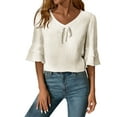 thumbnail image 2 of Neewe Womens Long Sleeve Shirts Casual Summer Fashion Ladie Tops Loose Fit Spring Lightweight Clothes Beach Vacation, 2 of 8