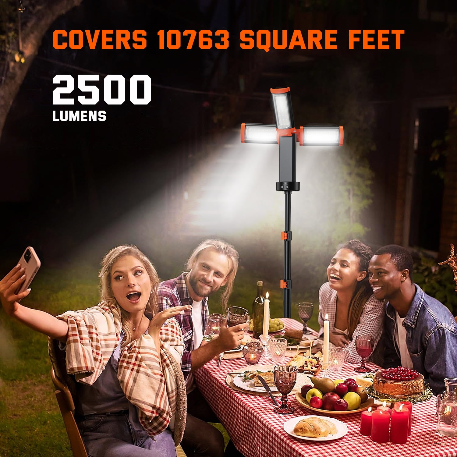 Lnow LED Camping Light Fishing Light with 8 Light Modes & USB Rechargeable Foldable Working Lantern for Camping, Hiking, Emergency, Hurricane, Outages