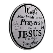 Farmhouse Wash Your Hands Sign - Made in USA - Aluminum Composite