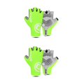 thumbnail image 3 of Sonducket 1 par de medio guantes multicolor senderismo pantalla táctil auxiliar ajustable ciclismo mitones equipo deportivo bicicleta suministros amarillo Amarillo S 2piezas Sonducket CBP489227, 3 of 6