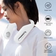 thumbnail image 4 of Ventilador de cuello silencioso, recargable por USB, 3 velocidades (blanco), 4 of 4