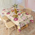 thumbnail image 3 of Pioneer Flower Floral Print Pattern Rectangle Tablecloth 60"x102", Waterproof Polyester Table Cloth, Wipeable Spillproof for Dining Camping Indoor Outdoor, 3 of 6