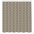 thumbnail image 3 of Abstract Shower Curtain, Classical Geometric Interpretation of Triangles Grouped Together, Fabric Bathroom Set with Hooks, 69"W X 84"L Extra Long, Warm Taupe and Multicolor, by Ambesonne, 3 of 3