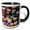 Black/White, variant on 3drose, Morocco, Marrakech. Colorfully Painted Ceramic Bowls for Sale., 11oz Two-tone Blue Mug