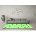 thumbnail image 3 of Ahgly Company Indoor Rectangle Solid Green Modern Area Rugs, 4' x 6', 3 of 4