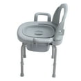 thumbnail image 1 of Cómoda Junto A La Cama Silla Para Inodoro, Reposabrazos Ancho Fuerte Soporte De Carga Cómoda Junto A La Cama Para Adultos Evita Resbalones Para Mujeres Embarazadas Para Uso, 1 of 7