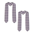 thumbnail image 2 of Fotbe Heart Check Plaid Printed Class of 2024 Graduation Stole, 2 of 7